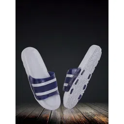 Shoe Island Men Striped Sliders-picture-28