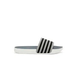 Shoe Island Men Striped Sliders image 5