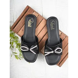 Shoestail Women Embellished Open Toe Flats-picture-10