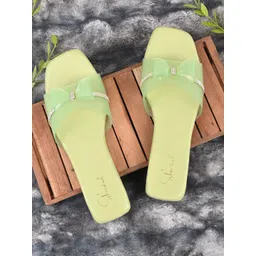 Shoestail Women Embellished Open Toe Flats with Bows-picture-28