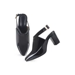 Shoetopia Block Pumps with Buckles-picture-30