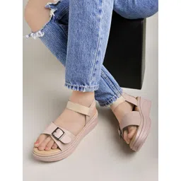 Shoetopia Buckle Detailed Comfort Heels-picture-17