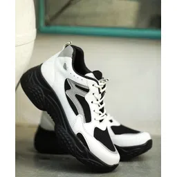 Shoetopia Colour Blocked Lace Up Shoes - White-picture-20