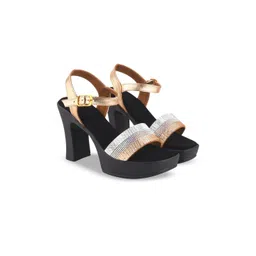 Shoetopia Embellished Party Block Sandals-picture-15