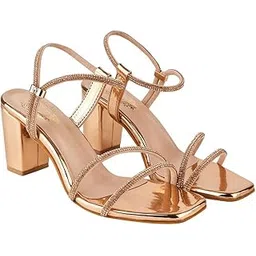 shoetopia Embellished Rhinestones Strap Heels for Women & Girls-picture-19