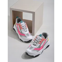 Shoetopia Girls Colourblocked Sneakers-picture-35