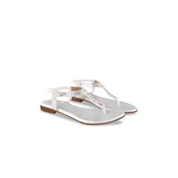 Shoetopia Girls Embellished Party Open Toe Flats-picture-36