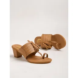 Shoetopia Girls Ethnic Block Sandals-picture-41