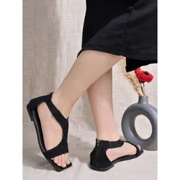 Shoetopia Girls Open Toe Flats-picture-35