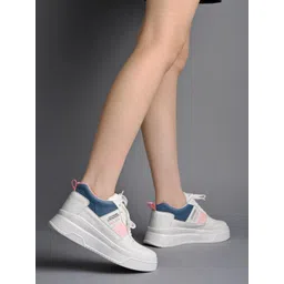 Shoetopia Girls Perforations Lightweight Comfort Insole Basics Sneakers-picture-18