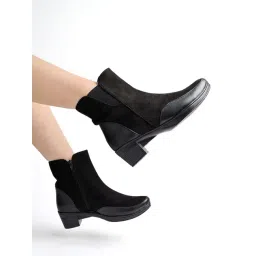 Shoetopia Kids Black Casual Boots-picture-32