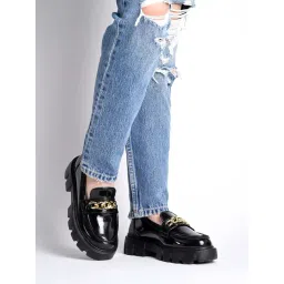 Shoetopia Kids Black Casual Loafers-picture-12