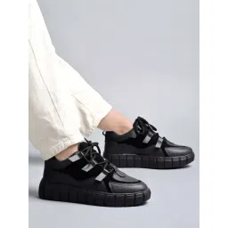 Shoetopia Kids Black Casual Sneakers-picture-33