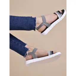 Shoetopia Kids Black Sling Back Sandals-picture-31