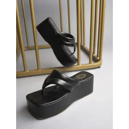 Shoetopia Kids Black Thong Sandals-picture-14