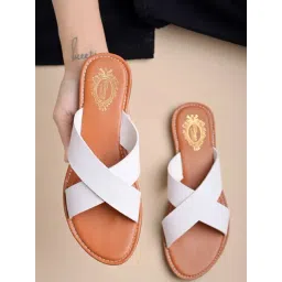 Shoetopia Kids White Cross Strap Sandals-picture-33