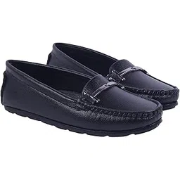 shoetopia Upper Bow Detailed Loafers for Women & Gilrs-picture-14