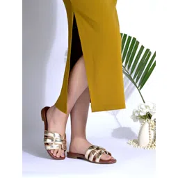 Shoetopia Women Embellished Party Open Toe Flats-picture-23