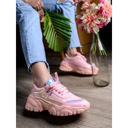 Shoetopia Women Pink Air Max Non-Marking Running Shoes-picture-27