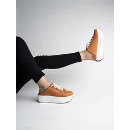 Shoetopia Women Tan Mule Sneakers-picture-28