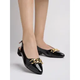 Shoetopia Women's Black Back Strap Sandals-picture-45