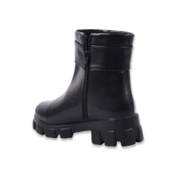 Shoetopia Women's Black Casual Booties image 4