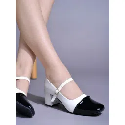 Shoetopia Women's Black Mary Jane Shoes-picture-26