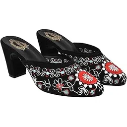 shoetopia Women's Block Heel Mules-picture-33