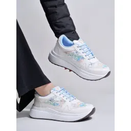 Shoetopia Women's Blue Casual Sneakers-picture-16