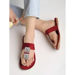 Shoetopia Women's Cherry Thong Sandals-picture-45