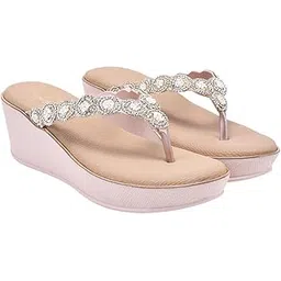 shoetopia Women’s Embellished Ethnic Heels Pearl & Stone ||Studded Party Block Heel – Traditional Bridal & Festive Footwear-picture-56