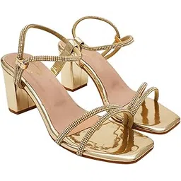 shoetopia Women's Flat Sandal, 6, Gold/Golden /EU36 / UK3-picture-11