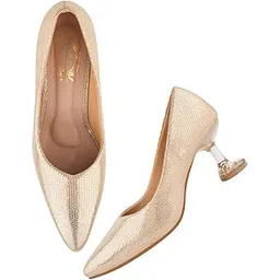 shoetopia Womens Girls Embellished Pointed Toe with Stylish Heels |Casual, Ethnic, Festive, Comfortable Pumps Pump-picture-12