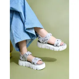 Shoetopia Women's Grey Floater Sandals-picture-44