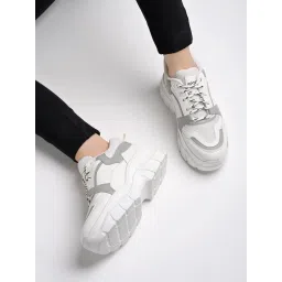 Shoetopia Women's Grey Sneakers image 1