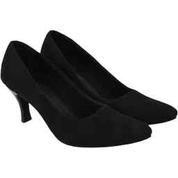 shoetopia Women's Suede Kitten Heels – Pointed Toe Dress Pumps for Office, Party || Formal Streetwear, Travel || Daily Style-picture-24