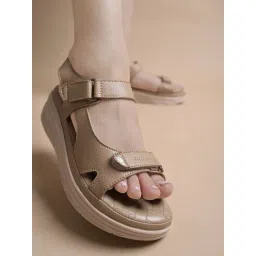 Shoetopia Women's Tan Floater Wedges-picture-34