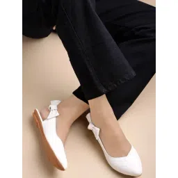 Shoetopia Women's White Sling Back Sandals-picture-34