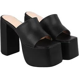 Stylish Solid Block Heels for Women & Girls-image-37