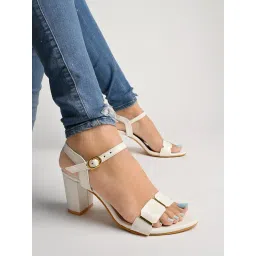 shoetopia Women's Flat Sandal (6 Uk) /White image 1