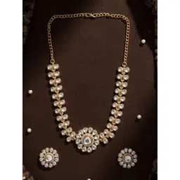 SHONA'S STYLE Brass-Plated C-Studded Jewellery Set-picture-23