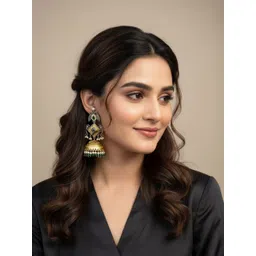 SHONA'S STYLE Geometric Jhumkas Earrings-picture-33