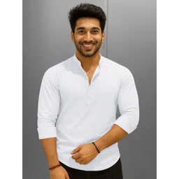 SHOOLIN Men Solid Daily Straight Kurta-picture-41