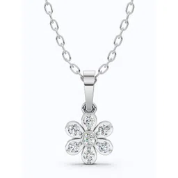 SHOORA DESIGNS 14 KT Gold Daisy Floral Cluster Diamond Pendant-picture-25