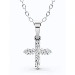 SHOORA DESIGNS 14KT Gold Classic Diamond Cross Pendant-picture-12
