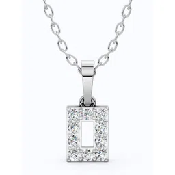 SHOORA DESIGNS 14KT Gold Rectangular Halo Diamond Pendant-picture-16