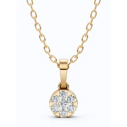 SHOORA DESIGNS 9KT Gold Blossom Floral Diamond Pendant-picture-12