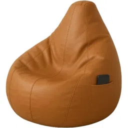 shop 24 care XXXL XXL Ergonomic Bean Bag Chair | Leatherette, Double Stitching Bean Bag Chair With Bean Filling-picture-22