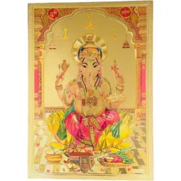 SHOP BY ROOM Laminated Lord Ganesh Wall Decor-picture-13