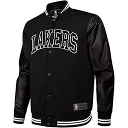 shop the arena Los Angeles Lakers: Black Varsity Jacket-picture-21